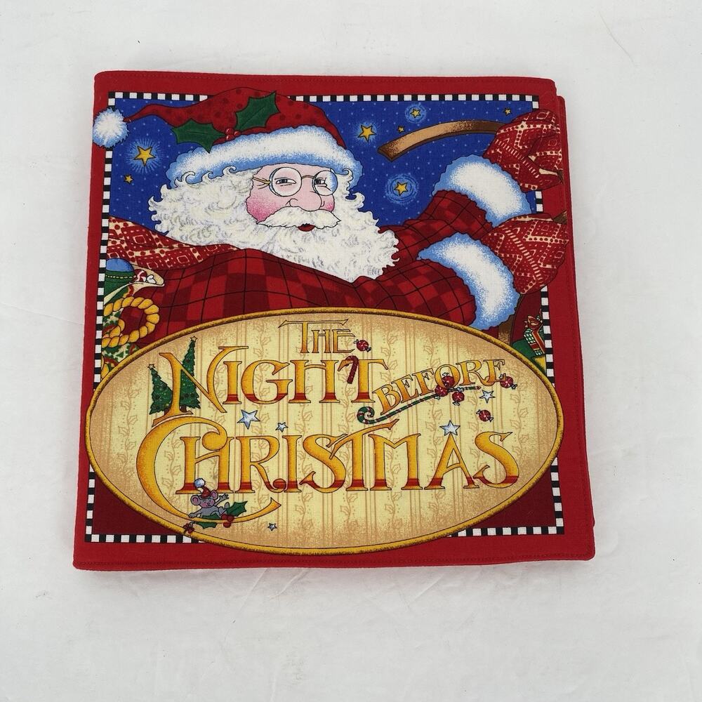 Mary Engelbreit Night Before Christmas Cloth Book Santa Holiday Kids